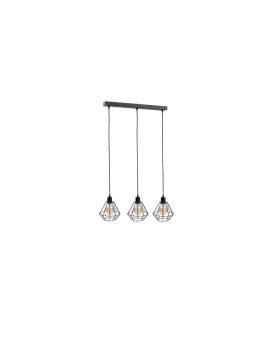 Lampa wisząca loftowa 3xE27 FOSKAL BLACK