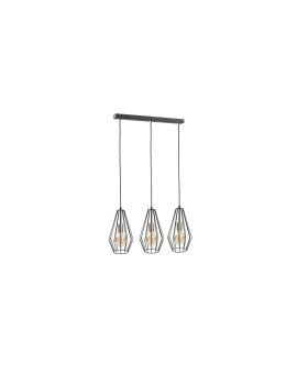 Lampa wisząca loftowa 3xE27 LEX GOLD