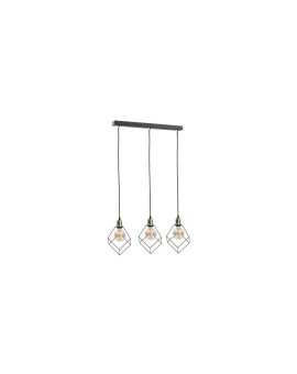 Lampa wisząca loftowa 3xE27 RUBEN GOLD