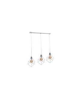 Lampa wisząca loftowa 3xE27 RUBEN SILVER