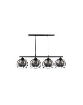 Lampa wisząca nowoczesna 4xE27 STIGMA BLACK LONG