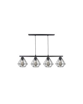Lampa wisząca nowoczesna 4xE27 FEBRIS BLACK LONG