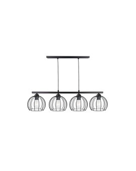 Lampa wisząca nowoczesna 4xE27 BACCA BLACK LONG