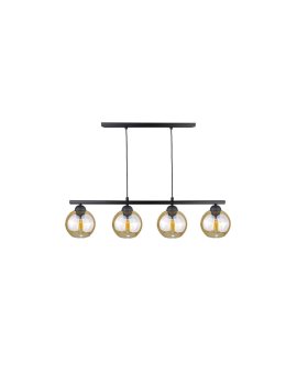 Lampa wisząca nowoczesna 4xE27 AMARUS BLACK LONG