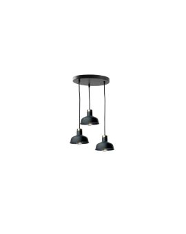 Lampa wisząca nowoczesna 3x E27 HEBE BLACK