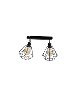 Spot loftowy 2xE27 FOSKAL BLACK