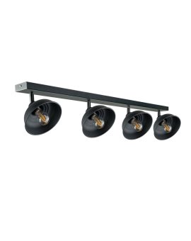 Spot nowoczesny 4xE27 FAUN BLACK