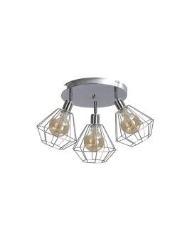 Spot loftowy 3x E27 FOSKAL SILVER