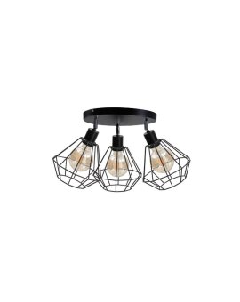 Spot loftowy 3x E27 FOSKAL BLACK
