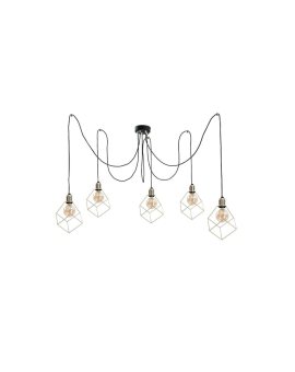 Lampa wisząca loftowa 5xE27 TAHO GOLD