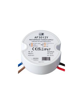 Zasilacz LED 30W 12V/2.5A okrągły do puszki IP67 AF3012Y MW POWER
