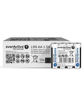 Baterie alkaliczne everActive Pro LR6 / AA (kartonik) - 40 sztuk