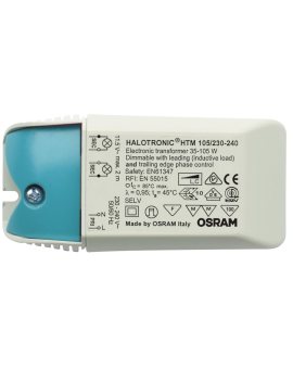 Zasilacz Halogenowy Regulator Fazowy Ściemniacz Fazowy 35-105W 11.3V OSRAM Compact