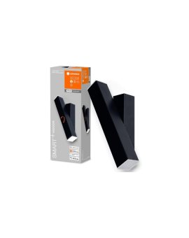 Inteligentna lampa ścienna kinkiet SMART + WIFI 12W ORBIS WALL CROSS BLACK LEDVANCE