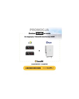 Zestaw Falownik Deye 10k + 10 kW magazyn energii (2 x magazyn CFE 5100)