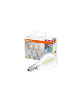 3PAK Żarówka LED E14 P45 4W = 40W 470lm 4000K Neutralna 320 Filament OSRAM Base