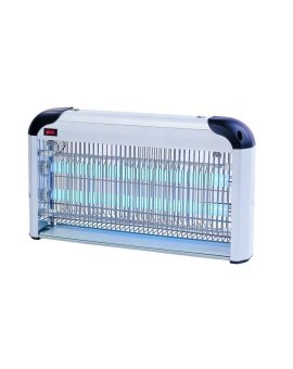Lampa Owadobójcza Stojąca 30W 60m2 SREBRNA IK02