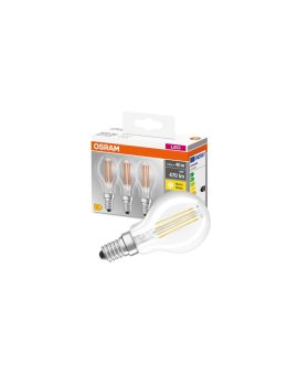 3PAK Żarówka LED E14 P45 4W = 40W 470lm 2700K Ciepła 320 Filament OSRAM
