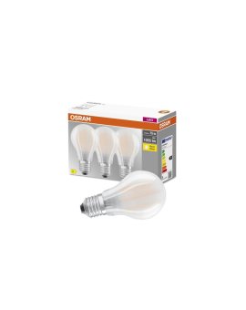 3PAK Żarówka LED E27 A60 7,5W = 75W 1055lm 2700K Ciepła 300 Filament OSRAM BASE