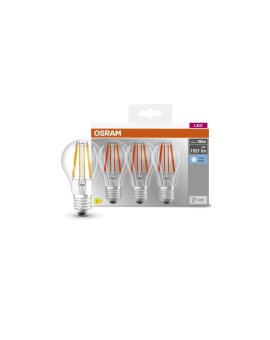 3PAK Żarówka LED E27 A60 CL 11W = 100W 1521lm 4000K Neutralna 300 Filament OSRAM BASE
