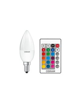 Żarówka LED E14 B35 4,5W = 25W 250lm RGBW 180 OSRAM Star + PILOT