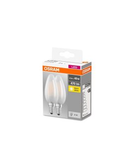 2PAK Żarówka LED E14 B35 4W = 40W 470lm 2700K Ciepła 300 Filament OSRAM Base