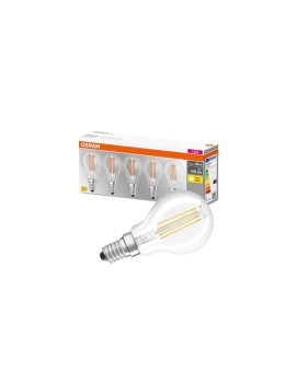 5PAK Żarówka LED E14 P45 4W = 40W 470lm 2700K Ciepła Filament OSRAM Base