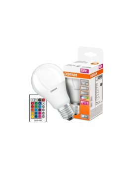 Żarówka LED E27 A60 9W = 60W 806lm RGBW 180 OSRAM Star + PILOT