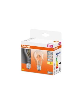2Pak Żarówka LED E27 A60 4W = 40W 470lm 2700K 300 Filament OSRAM STAR