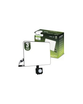 Naświetlacz LED AZZLER 50W 6000lm 4000K IP44 Halogen Zewnętrzny Lampa z Czujnikiem Ruchu Czarny LUMILED