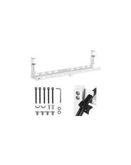Organizer podbiurkowy na kable Maclean, max. obciążenie 5kg, max. 728mm, biały, MC-103 W