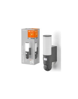 KINKIET LED 16W 900lm 3000k SZARY z Czujnikiem ruchu i Kamerą HD LEDVANCE Smart+ WiFi