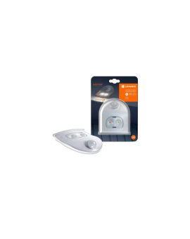 Lampa naścienna LED Orientacyjna Biała na BATERIE 0,95W 4000K Neutralna 40lm IP54 DOORLED DOWN Czujnik Ruchu LEDVANCE