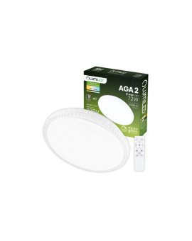 Plafon LED Lampa Sufitowa Natynkowa AGA2 72W IP44 CCT Biały Okrągły 50cm + PILOT LUMILED