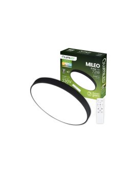 Plafon LED Lampa Sufitowa Natynkowa MILEO 72W IP44 CCT Biały Okrągły 50cm + PILOT LUMILED