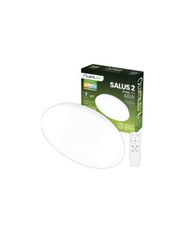 Plafon LED Lampa Sufitowa Natynkowa SALUS2 48W IP44 CCT Biały Okrągły 40cm + PILOT LUMILED
