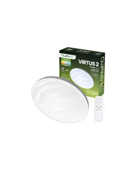 Plafon LED Lampa Sufitowa Natynkowa VIRTUS2 48W IP44 CCT Biały Okrągły 38cm + PILOT LUMILED