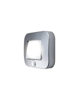 Lampka nocna LED Nightlux Hall Srebrna 0,25W 14lm 4000K IP54 Ledvance Czujnik ruchu