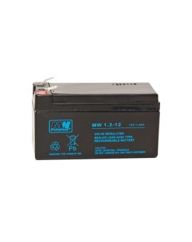 MW Power Akumulator 12V MW 1,3Ah żywotność: 6-9 lat fast-on 187 (T1)