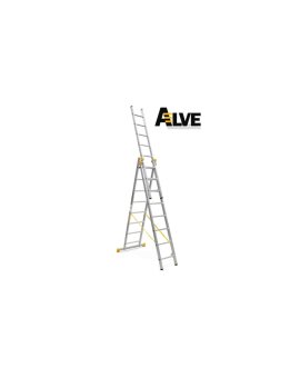Drabina profesjonalna FORTE ALVE 3x8 szczebli 8608