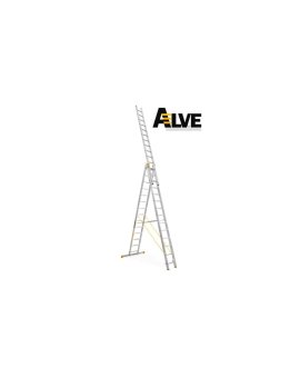 Drabina profesjonalna FORTE ALVE 3x15 szczebli 8615