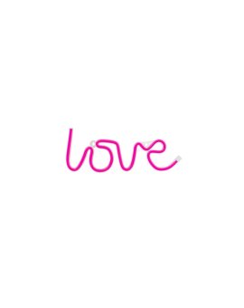 Neon LED LOVE różowy Bat + USB FLNEO5 Forever Light