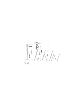 Drabina aluminiowa 3-elementowa 3x10 ALVE 7610