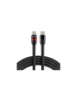 Kabel przewód USB-C PD RGB LED 300cm everActive CBB-3PDR Power Delivery 2.0 z obsługą szybkiego ładowania 2, 25A/20V 45W