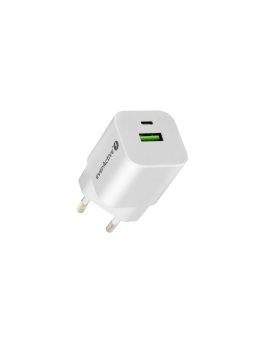 Ładowarka sieciowa everActive GaN SC-390Q z gniazdem USB QC3.0 oraz USB-C PD PPS 30W
