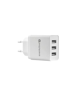 Ładowarka sieciowa everActive SC-300 3xUSB 3,4A