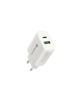 Ładowarka sieciowa everActive SC-370Q z gniazdem USB QC3.0 oraz USB-C PD PPS 25W