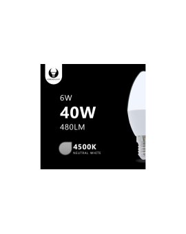 Żarówka LED E14 C37 6W 230V 4500K 480lm Forever Light RTV003448