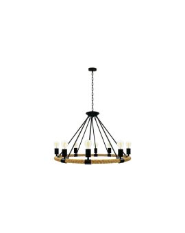 Lampa Wisząca Sufitowa ROPE Arthur 8xE27 SZNUR LOFT Vintage- GOLDLUX (Polux)