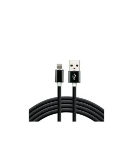 Kabel przewód silikonowy USB - Lightning iPhone everActive CBS-1.5IB 150cm z obsługą szybkiego ładowania do 2, 4A czarny